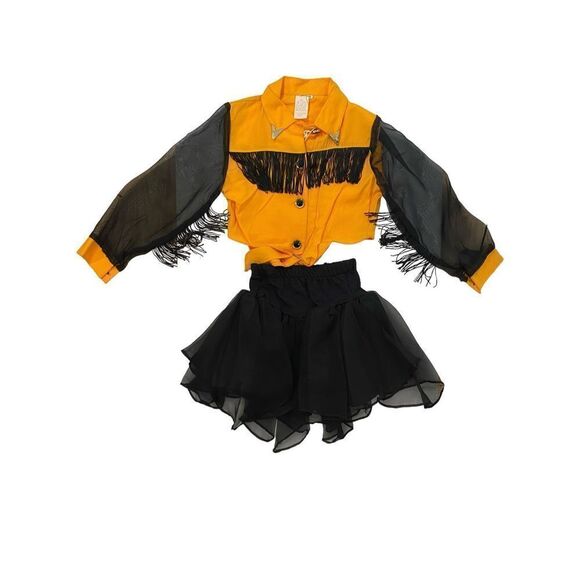 Vintage Zoomp Cowgirl Outfit Costume Made in USA Size Girls 4 - Picture 1 of 9